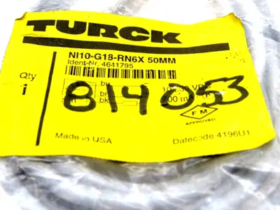NEW TURCK NI10-G18-RN6X SENSOR 50MM 4641795 NI10G18RN6X