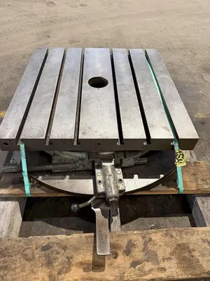 36" X 36" MANUAL  ROTARY TABLE. STOCK # 0668325