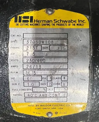 USED HERMAN SCHWABE HERMAN SCHWABE MFH PRESS