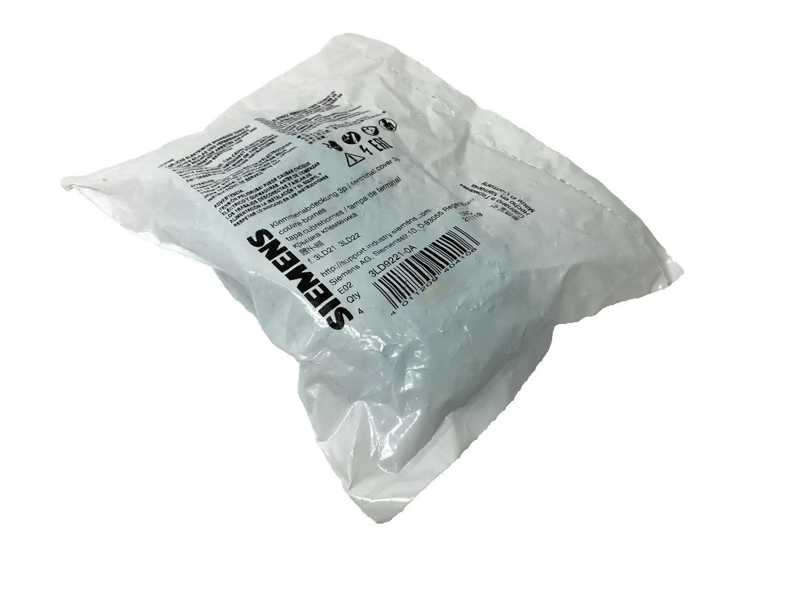 NEW SIEMENS TERMINAL COVER 3P, EMERGENCY ON-OFF SWITCH ACCESSORY PKG OF 4