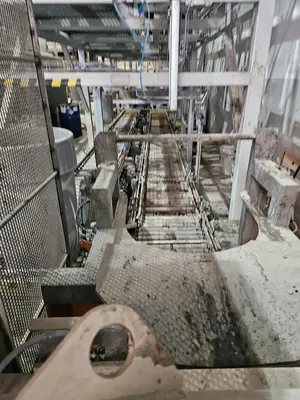 USED HOSOKAWA TWO-STAGE PLASTIC SHREDDING AND GRANULATION SYSTEM