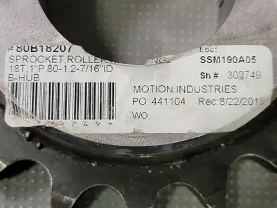 Roller Chain Sprocket No. 80B18207