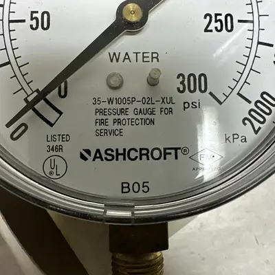 New | in-Stock ASHCROFT 35-WP1005P-02L-XUL Universal Pressure Meters Ohio US | Surplus Asset Holdings #1245742