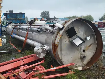 42 ft x 5 ft Dia. Stainless Steel Pellet Reactor