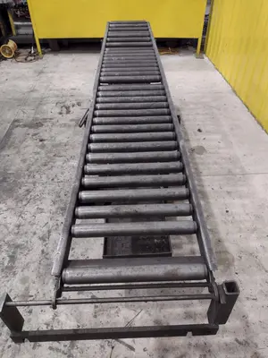 120" LONG X 16" WIDE X 39" ROLLER CONVEYOR: STOCK #21840
