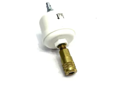 USED EMERSON, NUMATICS DISPOSABLE INLINE FILTER COMPONENT 3.0 MICRON 1/4" NPT