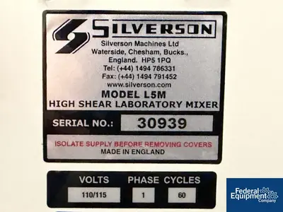 Used Silverson _UNKNOWN_ Granulators Ohio US | Federal Equipment Company #1337794