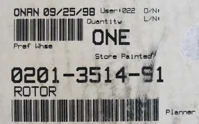 NEW ONAN 0201-3514-S1 ROTOR 1040779-W 170-3889 02013514S1