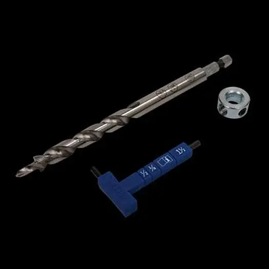 Kreg® Easy-Set Drill Bit with Stop Collar & Gauge/Hex Wrench