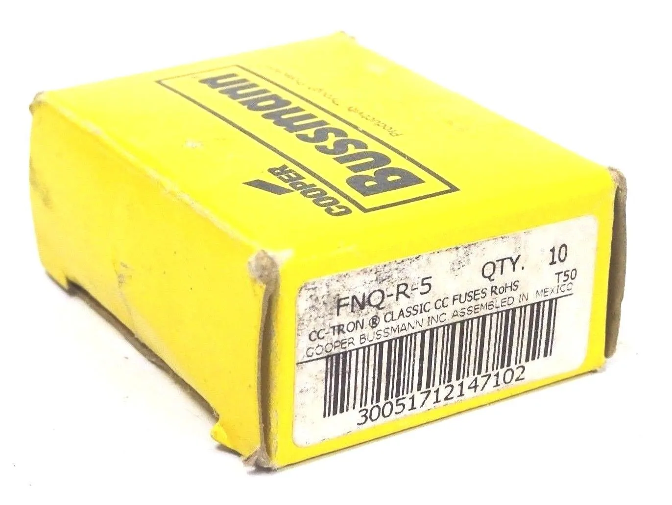 LOT OF 9 NEW COOPER BUSSMANN FNQ-R-5 FUSES