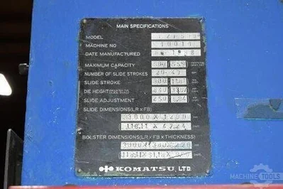 USED 1988 KOMATSU E2P-500