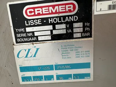 USED 1997 CREMER CF-1220