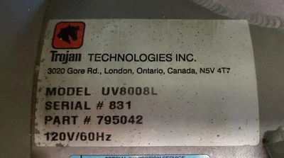 Trojan Ultra Violet Light Water Treatment System # 4468