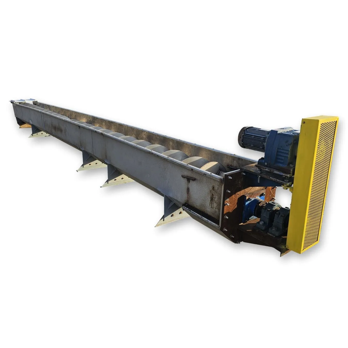 Used 23" dia. X 31' long Stainless Steel Industrial Screw Auger Conveyor
