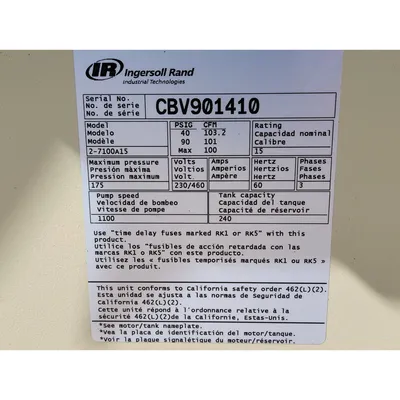 NEW INGERSOLL-RAND 2-7100A15