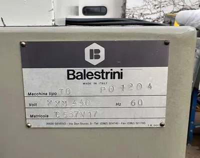 USED BALESTRINI TO