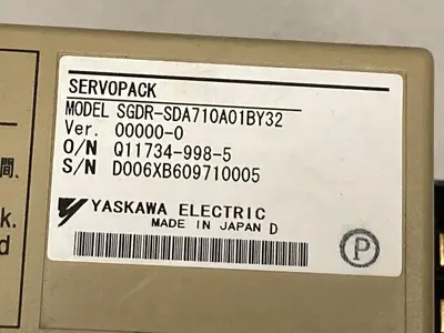 Used YASKAWA SGDR-SDA710A01BY32 Servo Drives Ohio US | Surplus Asset Holdings #1242886