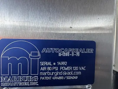 Used MARBURG M-1250-B-FB Cappers Tamper Evident - Neck Banders California US | Star Industries #1254575