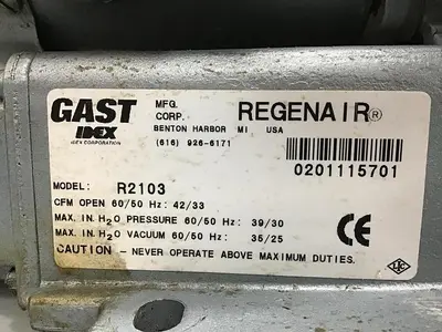 USED GAST MFG R2103