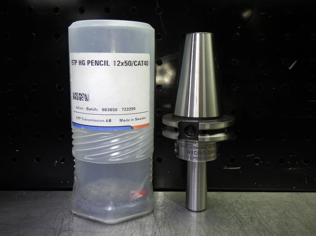 ETP HG CAT40 12mm Hydraulic Tool Holder 83mm Pro PENCIL 12X50/CAT40 (LOC981B)