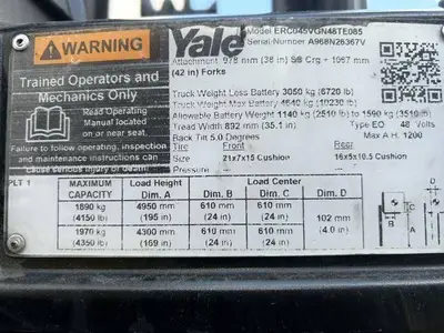 Used 2021 YALE ERC045VG Misc Forklifts Illinois US | Somerset Equipment Sales #1542811