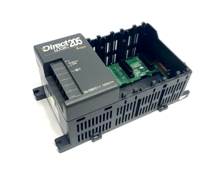 Used AUTOMATION DIRECT D2-03BDC1-1, DIRECTLOGIC DL205 PLC Chassis Michigan US | Maverick Industrial Sales #1090979