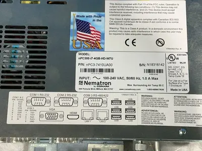 Used NEMATRON NPC37410UA00 / NPC300I74GBHDW7U Automation Control (HMI) Ohio US | HGR 24 #1321550
