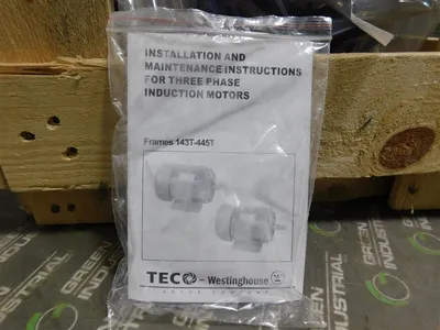 TECO Westinghouse DTP0054G Motor Frame 184T 60Hz 230/460V 50Hz 190/380V New