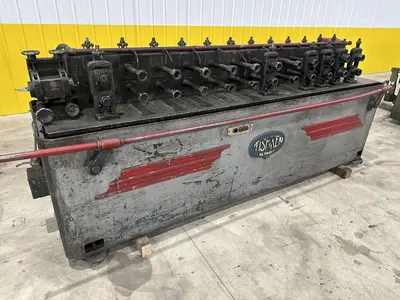 12 STAND X 1.5" x 8" RS TISHKEN MODEL #12MLW-1-1/2 ROLLFORMER: STOCK #20519