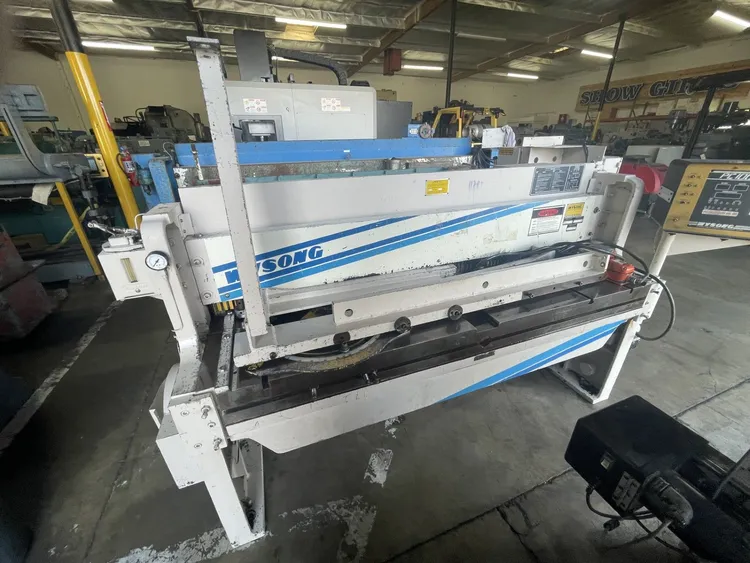 Used WYSONG 1072-CNC Power Squaring Shears (Gauge) California US | Wheeler Machinery Sales #868869