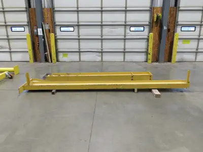 Gorbel 1 Ton 2000Lb Full Cantilever Post Jib Crane 15' Span 9' 2"HUB 11' 3"OAH