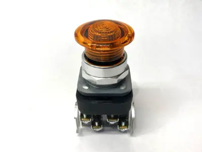 New | in-Stock Allen-Bradley Ser. U Amber Illuminated Push Button 40mm Mushroom Head Relays & Switches Michigan US | Maverick Industrial Sales #1392941