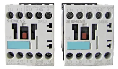 Lot of Two Siemens Sirius 18A Contactors 3RT1015-1AK61 18 Amp 690V w/ 110V Coil