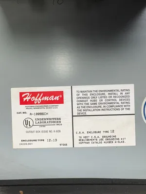 HOFFMAN A-10086CH Electrical/PLC/Automation | ESS Industrial Equipment Sales (11)