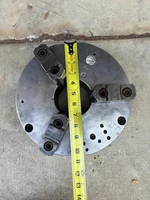 PHASE 2,  10 1/2" 3-Jaw Chuck 3 1/2" Hole Self Centering Jaws