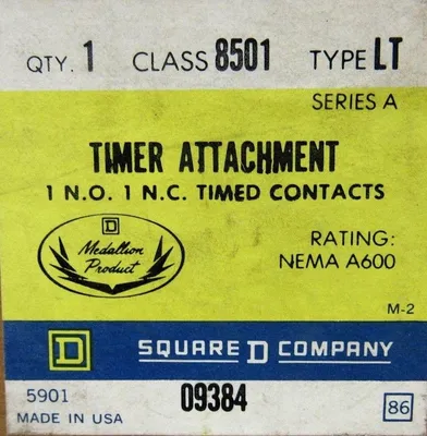 NEW SQUARE D 8501-LT TIMER ATTACHMENT 8501LT