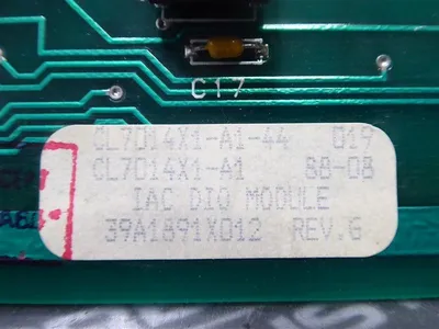 Fisher Rosemount CL7014X1-A1-44 Digital I/O Board 39A1891X012 Rev. G Used