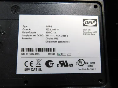 DEIF AOP-2 Advanced Genset Controller Additional Operator Panel New NIB