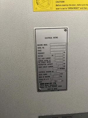 MORI SEIKI NV5000A Vertical Machining Center