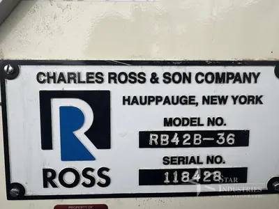 Used ROSS RB42B-36 Ribbon Blenders | Star Industries #1253781