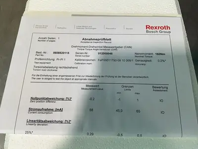 Used BOSCH REXROTH 0608820115 Tooling & Accessories (Other) Ohio US | HGR 24 #1519959