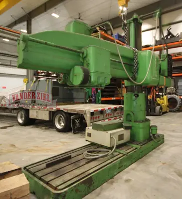 Carlton 8’ x 19” Radial Drill, Model 4A - Add An Inverter Drive - Make it Like New!!