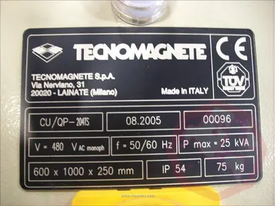 Tecnomagnete Magnetic Platens---725 Ton Press