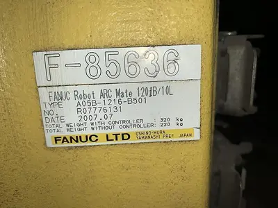 Used FANUC ARCMATE 120IB/10L 6 AXIS ROBOT 10 KG X 1885 MM HIGH REACH Robotic Welding Cells | Harbor Machinery Inc. #1283298