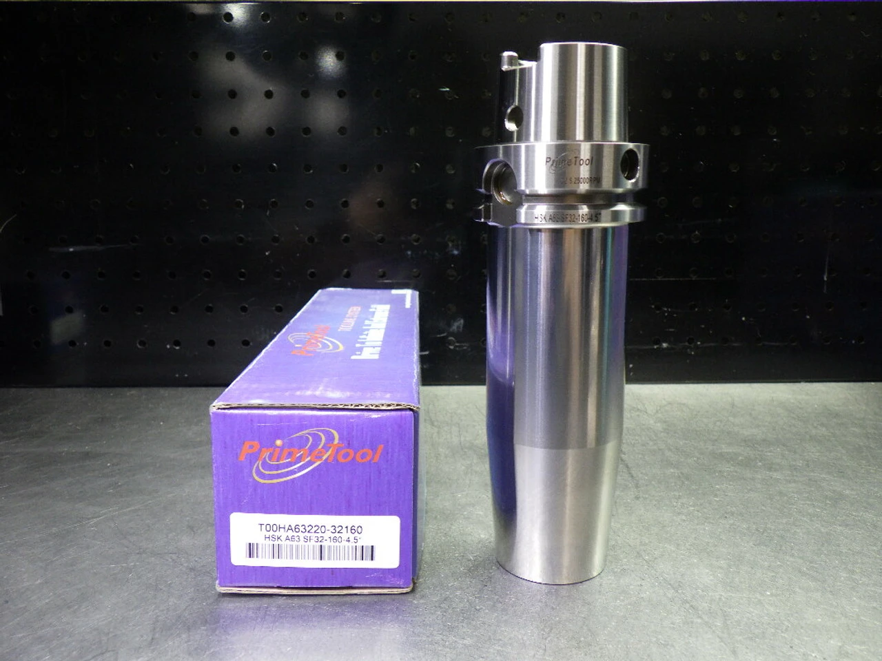 PrimeTool HSK63A 32mm Shrink Fit Tool Holder 160mm Pro T00HA63220-32160 (LOC1033A)