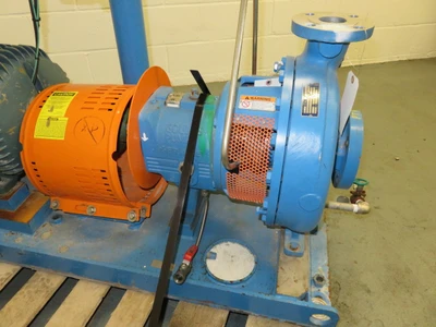 Goulds pump model 3196 MTi size 2x3-13 material Hastelloy C with base and motor , Unused Spare Room