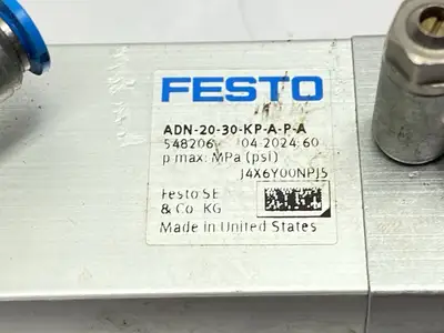 USED FESTO COMPACT PNEUMATIC CYLINDER 20MM BORE 30MM STROKE