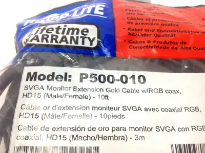 P500-010 | Tripp-Lite  VGA High-Resolution RGB Coaxial Cable 10'ft - New