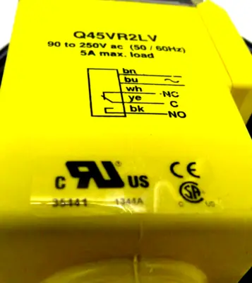 NEW BANNER ENGINEERING Q45VR2LV PHOTOELECTRIC SENSOR