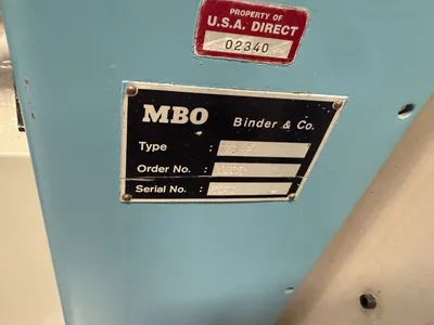 MBO Folding & Finishing Equipment – Multiple Units Available Folders | Machinery Solutions Group, Inc. (28)